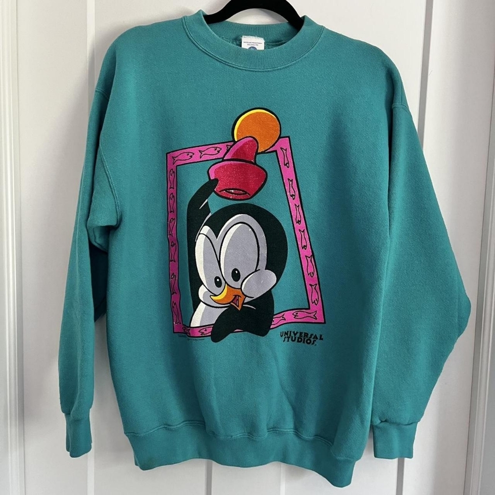 Teal Graphic Sweatshirt